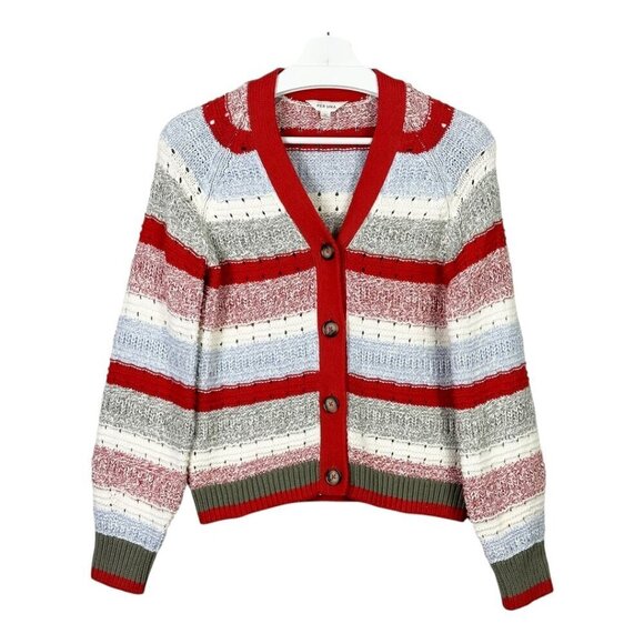 Per Una Striped Cotton Cardigan - Picture 2 of 11